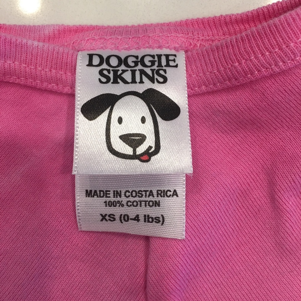 NWOT Custom Tie-Dyed Lucky Horseshoe Doggie Tee - Picture 6 of 6